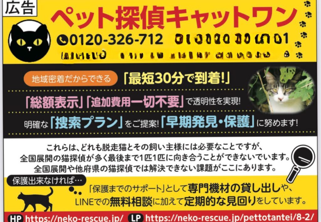 きょうと府民だよりへ掲載キャットワん