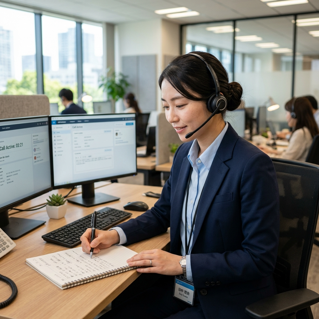 オペレーターによる丁寧な電話受付
